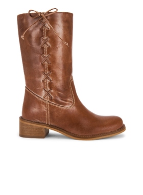 Dico Copenhagen JULIA GAUCHO BOOT WITH SIDE LACES 靴子 干邑