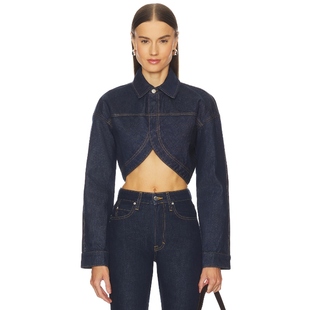 Denim 夹克 Dark 美式 GRLFRND 休闲风REVOLVE小众新款 ELLA