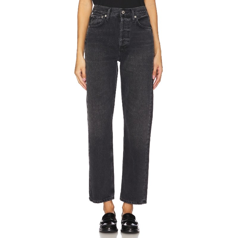 [冬季新品]Citizens of Humanity高腰直筒牛仔裤丹宁长裤REVOLVE