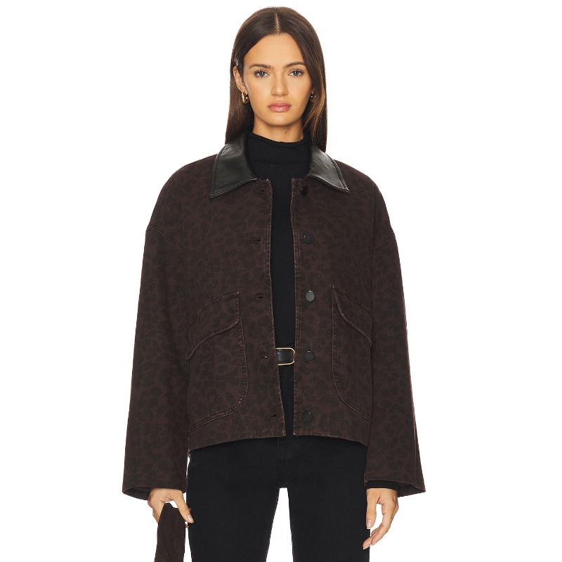 Rag & Bone NATALIA 夹克 巧克力色 美式休闲风REVOLVE小众新款