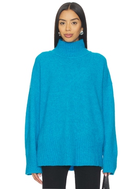 American Vintage VITO 高领毛衣 蓝色REVOLVE小众新款冬季保暖