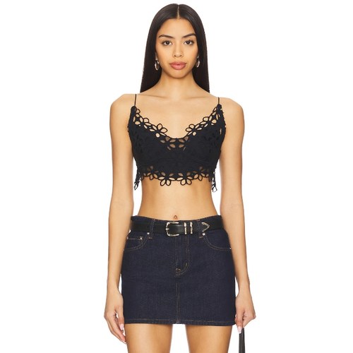 Free People ASTERIA 比基尼文胸上装 黑色 基础易R