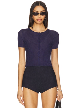 [春季新品]Mother of All ELINE V领上装藏青色辣妹风REVOLVE