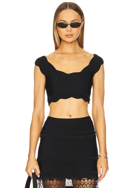 Alexis LISE 上装 黑色 y2k辣妹风REVOLVE小众新款