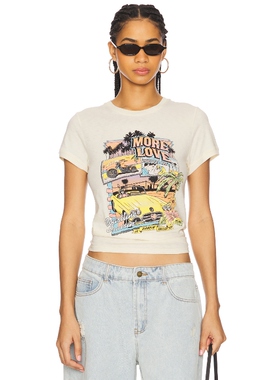 SPELL COASTLINE CRUISIN' T恤奶油色y2k辣妹风RE