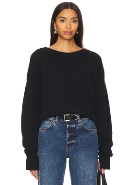 American Vintage 毛衣 黑色 羊毛衫REVOLVE小众新款冬季冬季保暖