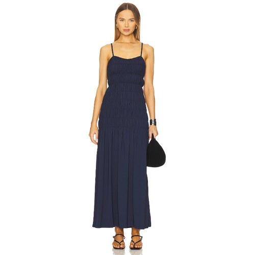 [夏季新品]SNDYS INGRID 连衣裙 藏青色REVOLVE小众