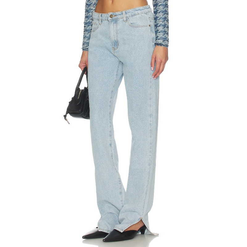 LIONESS ALABAMA 牛仔裤 蓝色 美式复古风REVOLVE小众新款