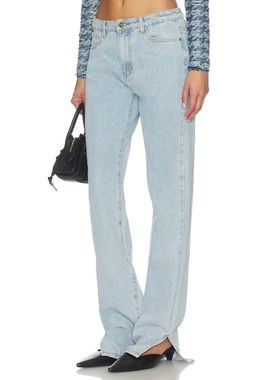 LIONESS ALABAMA 牛仔裤 蓝色 美式复古风REVOLVE小众新款