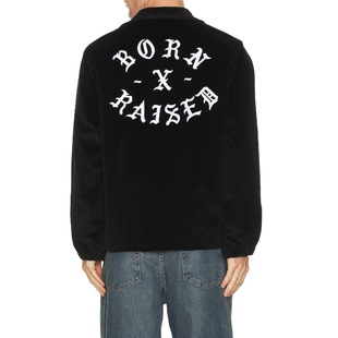 黑色REVOLVE小众新款 Raised 教练夹克 ZINE Born