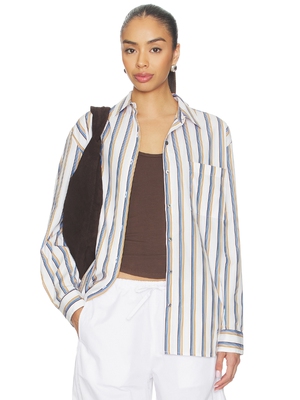 LESET Yoshi Stripe Classic Button Down revolve小众新款