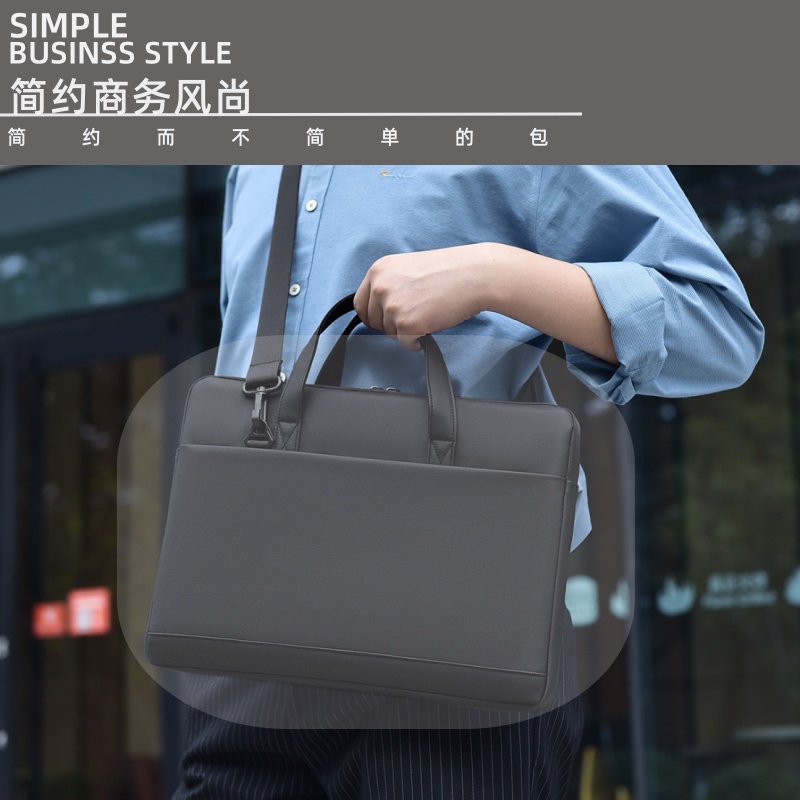 2024新款防震防摔华为笔记本电脑包男女手提15.6英寸适用联想小新14pro16拯救者14寸苹果专用戴尔惠普公文包