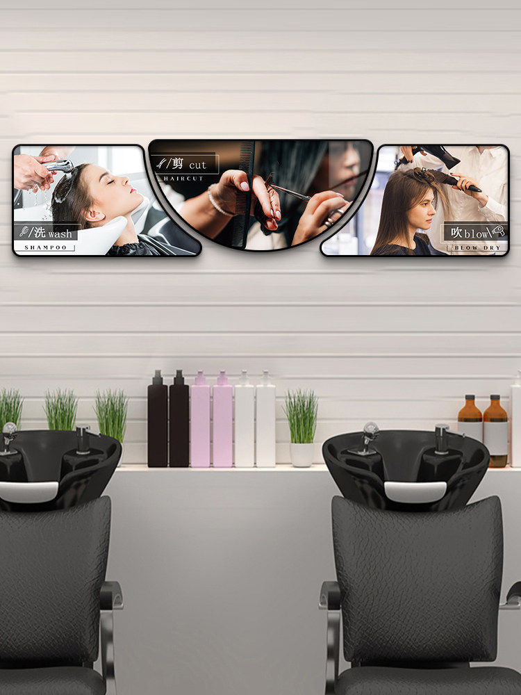 理发店装饰画发廊发型海报图片壁画创意宣传画墙面装饰美发店挂画