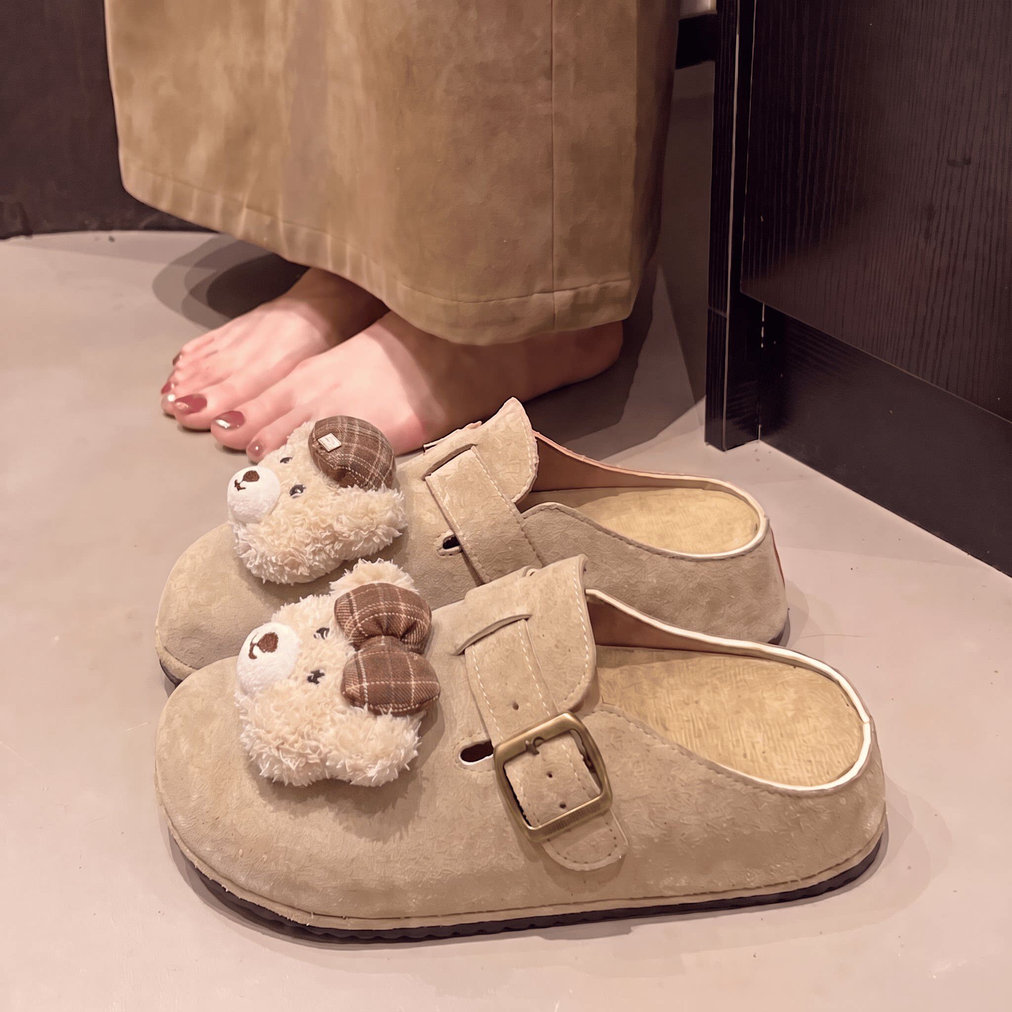 可爱卡通小熊勃肯鞋女款2