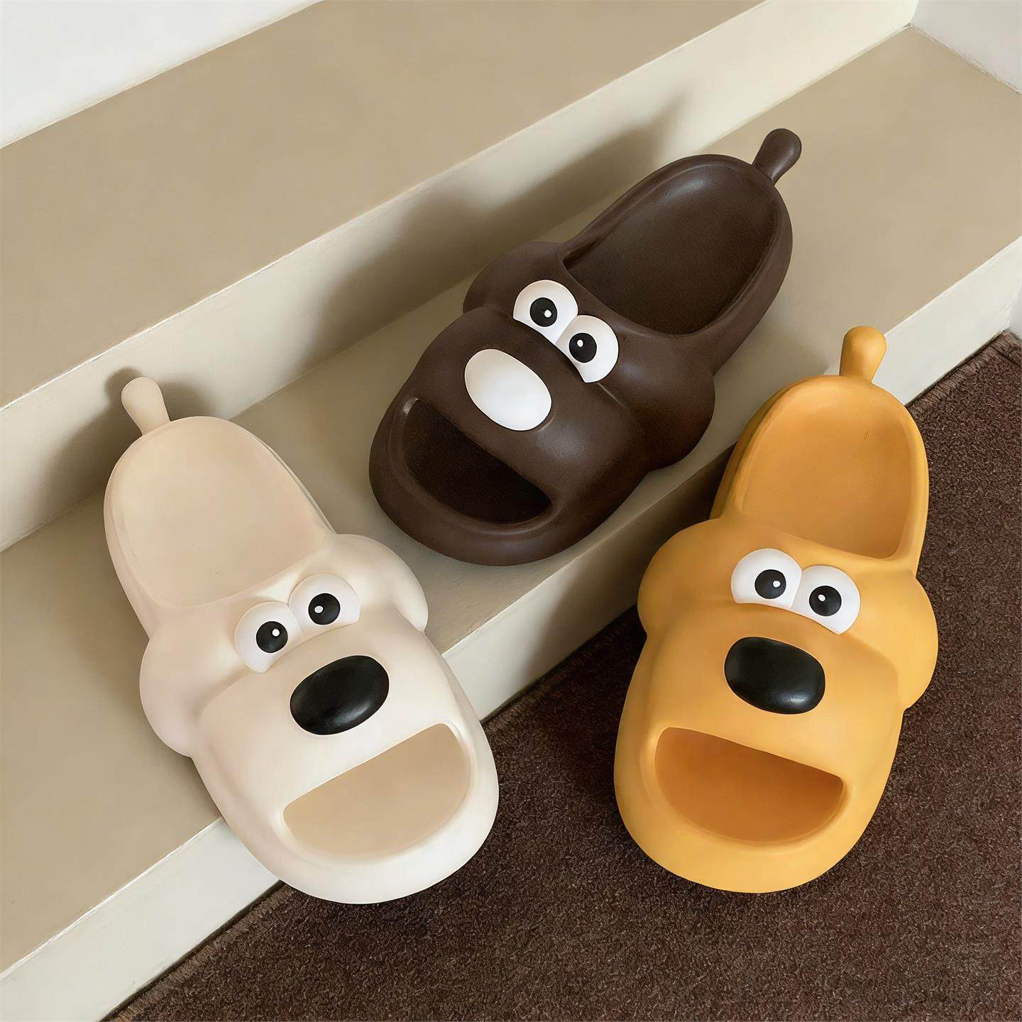 百搭夏季防滑居家新款足弓拖鞋女个性大眼狗狗爪印室内一字凉拖鞋,户外/登山/野营/旅行用品,沙滩鞋/凉鞋/拖鞋,淘宝优惠券,粉丝福利购,淘宝优惠卷