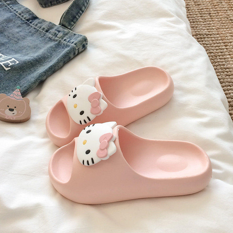2026新款可爱KT猫厚底拖鞋女夏季居家室内EVA防滑踩屎感外穿凉拖,户外/登山/野营/旅行用品,沙滩鞋/凉鞋/拖鞋,淘宝优惠券,粉丝福利购,淘宝优惠卷