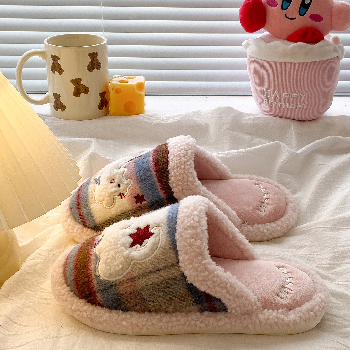 踩屎感外穿冬季学生情侣加绒棉拖鞋女款防滑厚底棉拖鞋女2026新款