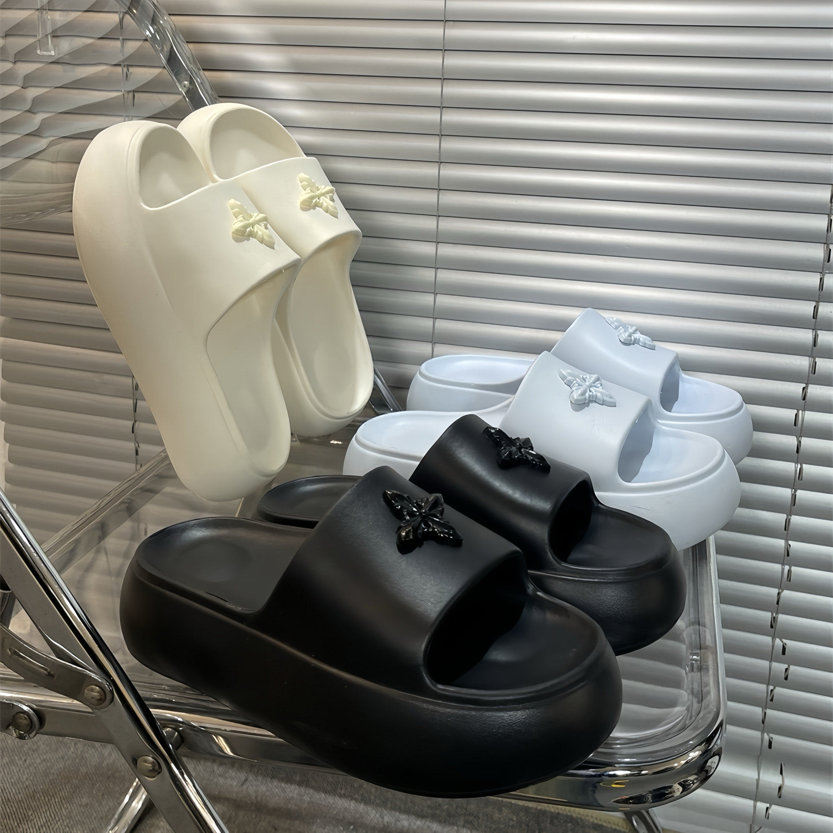 夏季拖鞋女款厚底5cm增高时尚百搭网红EVA外穿凉拖沙滩一字拖女士