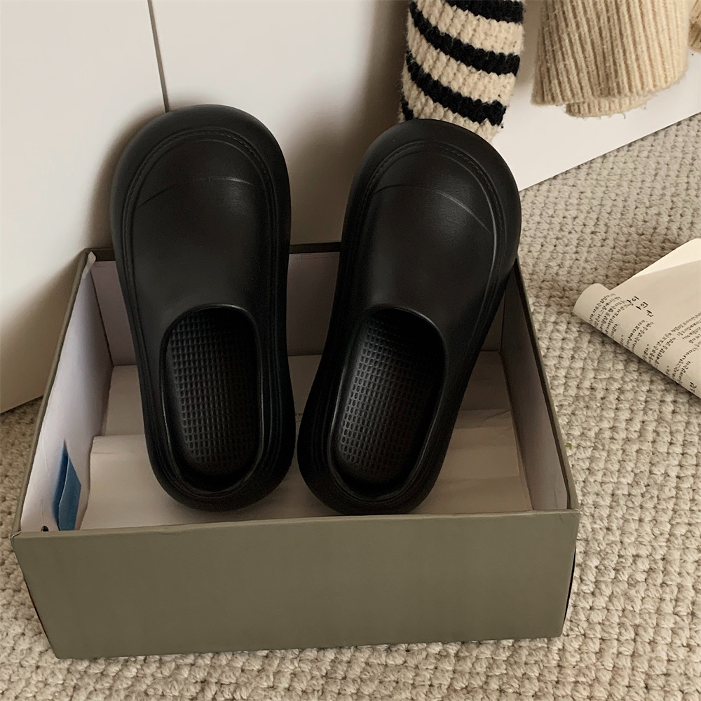 防水防滑雨鞋女一脚蹬夏季新款文艺时尚外穿厚底增高懒人短筒雨靴