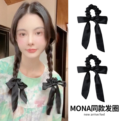 mona发圈蝴蝶结飘带发饰