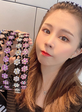 梅花款发箍女夹波浪压发防滑带齿