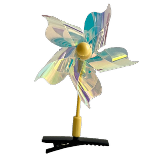 卡通可爱会动的小风车发夹儿童发卡发饰女童卡子批发中秋头饰夹子