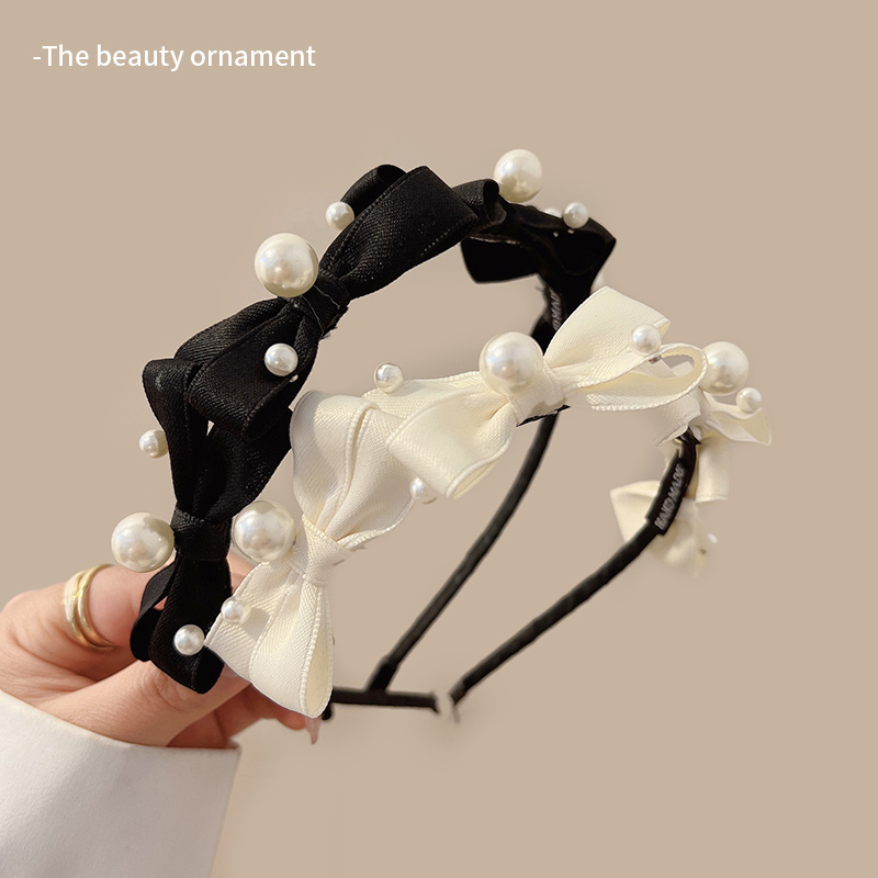 赫本风蝴蝶结发箍高级感