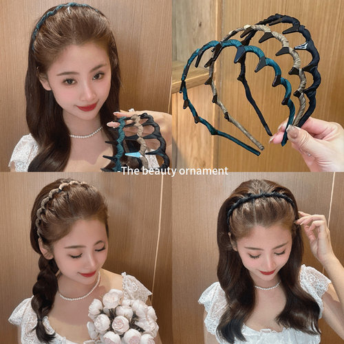 两用大波浪碎发发箍女2026年新款