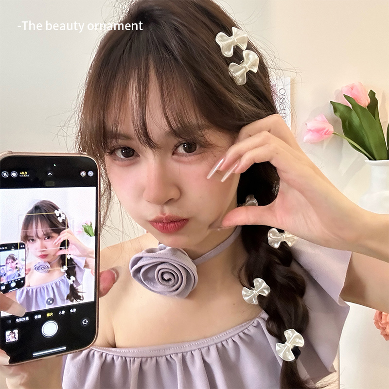 韩国ins小号蝴蝶结发夹女