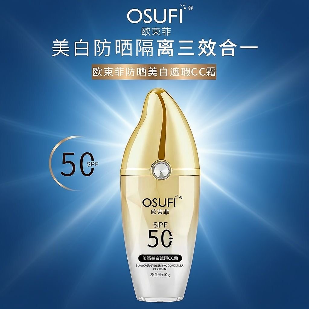 OSUFI欧束菲美白防晒乳大芒果50倍大芒果防晒美白补水隔离CC霜