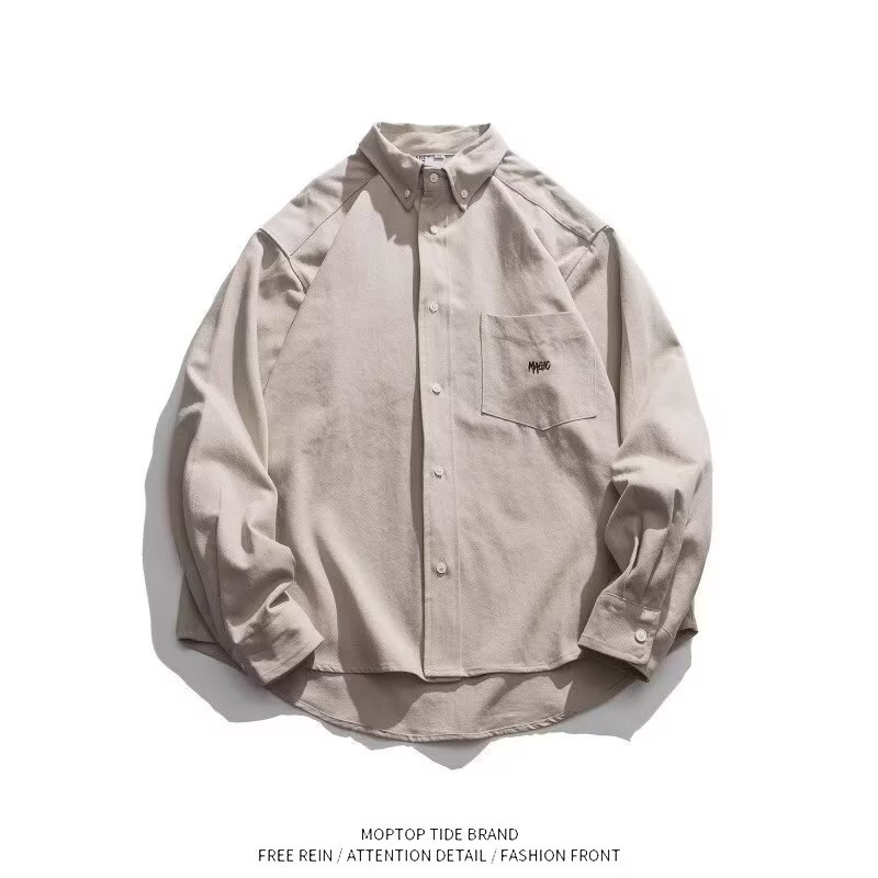 【限时优惠】工装长袖衬衫男