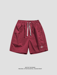 机能宽松速干运动五分沙滩裤 男女薄款 夏 短裤 WHXS日系cityboy工装