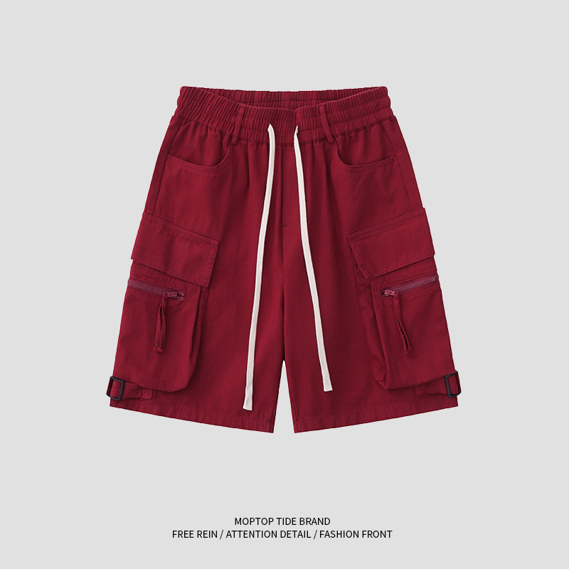 WHXS五分宽松日系字母休闲裤