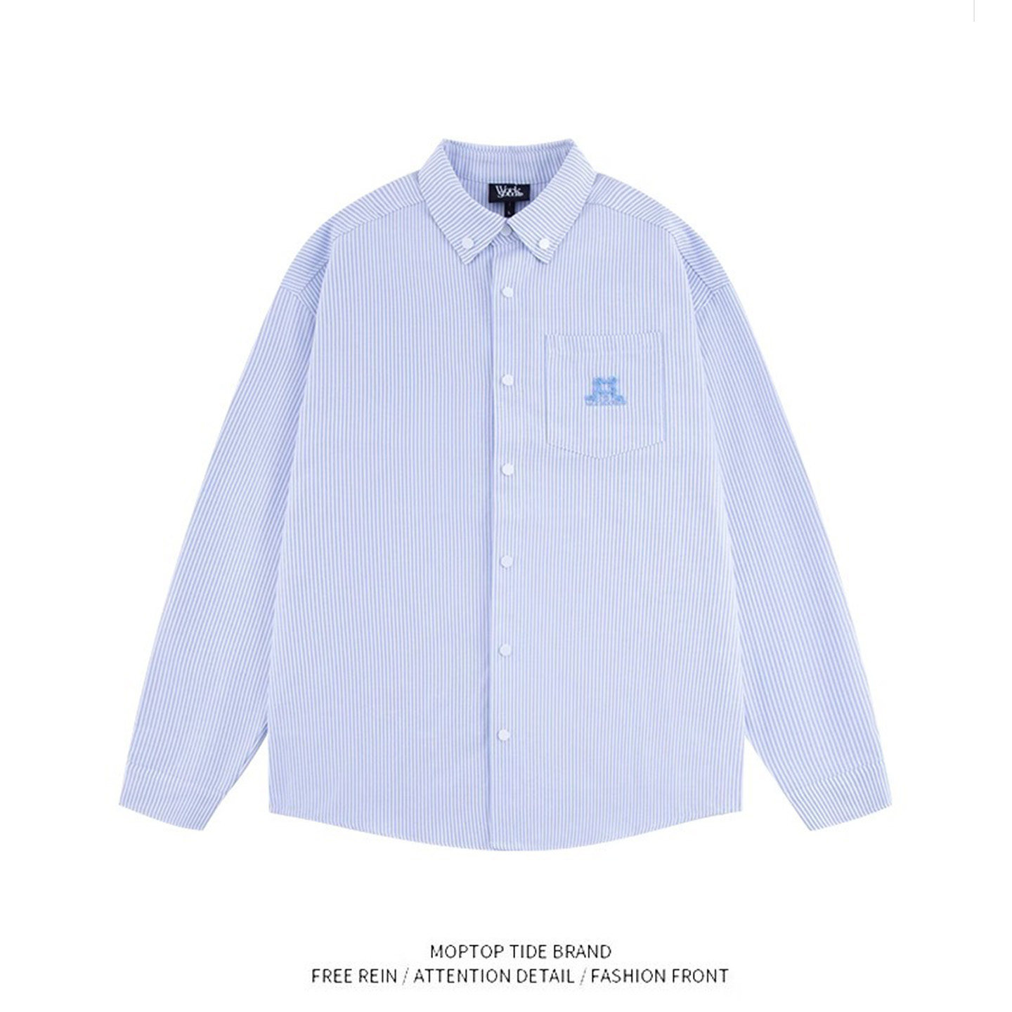 多巴胺新款黄色开衫条纹早秋长袖衬衫女小个子宽松休闲上衣薄外套