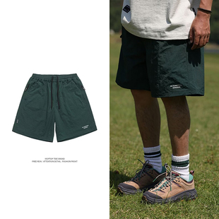 男女潮休闲裤 训练运动跑步短裤 户外休闲宽松五分裤 WH先生日系工装