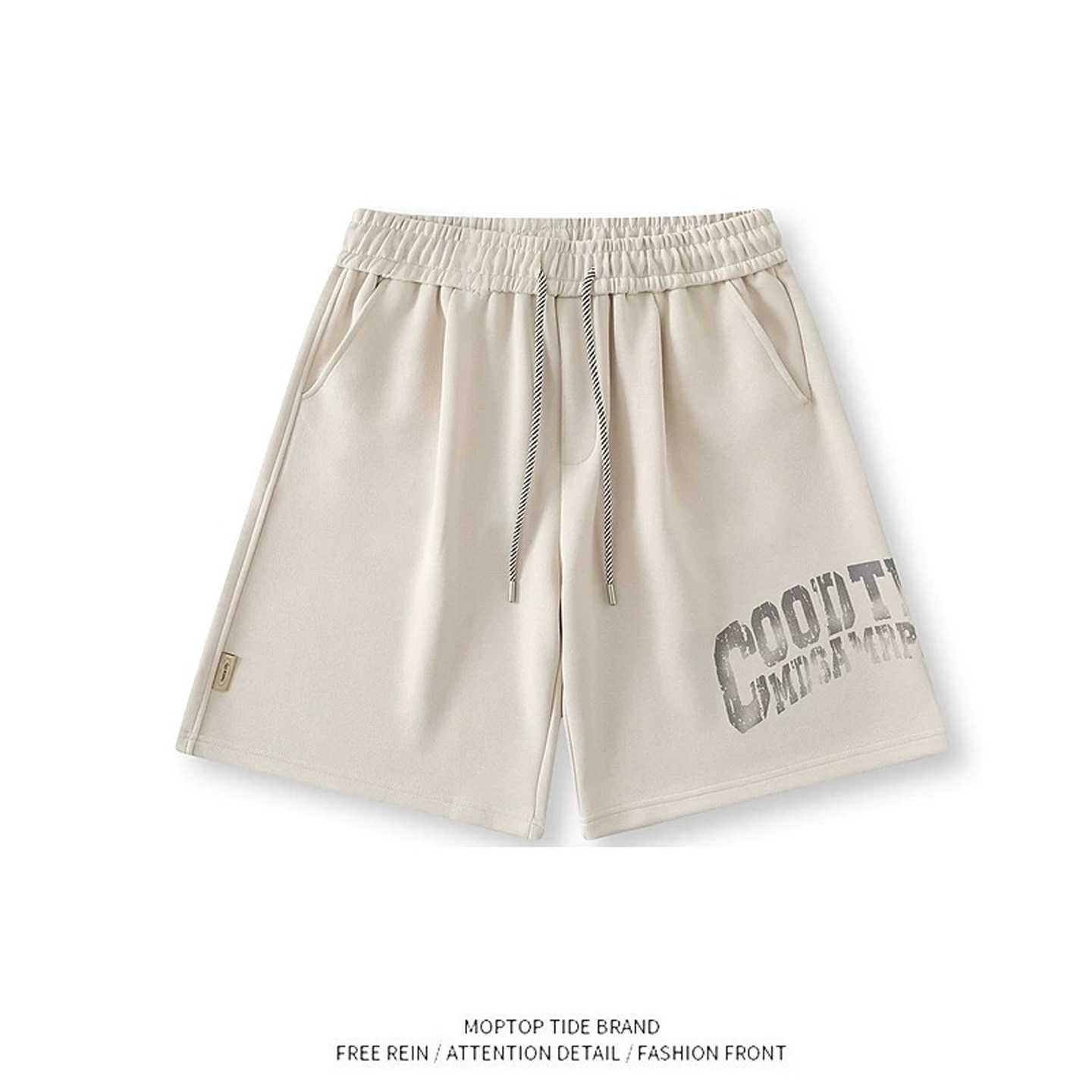 WH先生2025年夏季新款美式潮牌字母印花短裤男宽松休闲运动五分裤,男装,休闲裤,淘宝优惠券,粉丝福利购,淘宝优惠卷