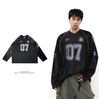 【限时优惠】网面长袖T恤男