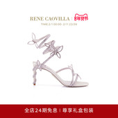 MARGOT系列水钻蝴蝶结绑带高跟凉鞋 CAOVILLA 礼物 RENE