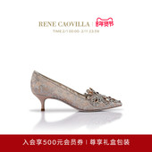 VENEZIANA系列水钻尖头女士高跟鞋 CAOVILLA 礼物 RENE