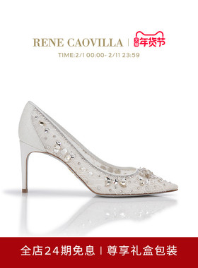 【礼物】RENE CAOVILLA HINA系列尖头女士高跟鞋