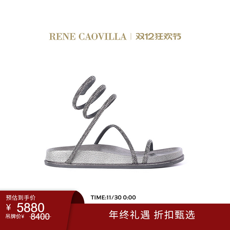 RENECAOVILLA水钻女士凉鞋