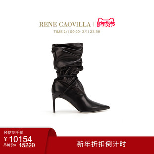 【折扣倒计时】RENE CAOVILLA CLEO系列尖头女士高跟靴子