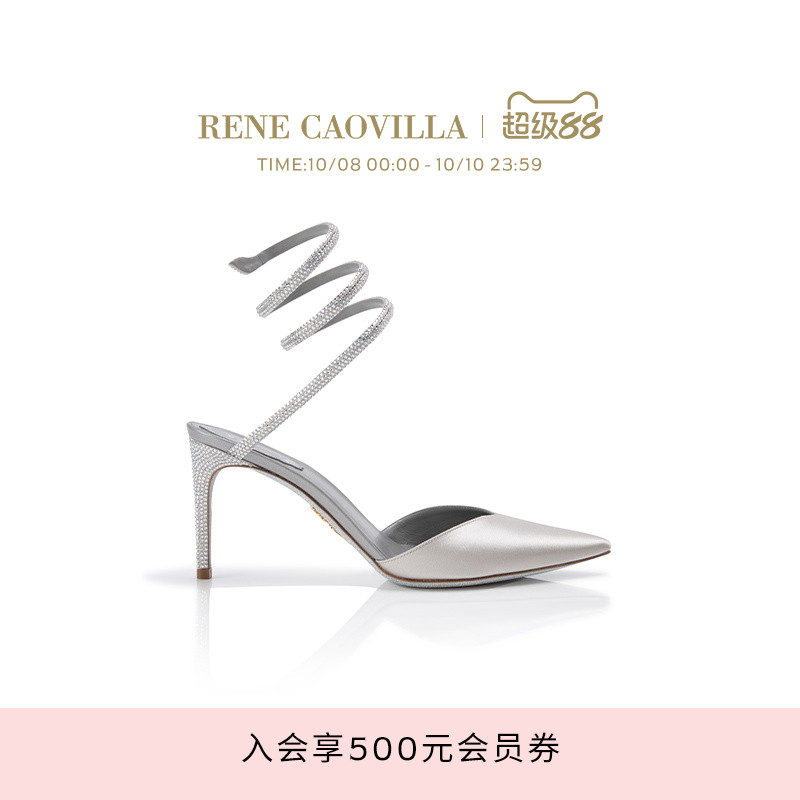 RENE CAOVILLA CLEO系列水钻绑带女士高跟鞋