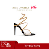 MARGOT系列水钻金色女士高跟凉鞋 CAOVILLA 折扣倒计时 RENE
