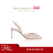 CINDERELLA系列粉色水钻高跟鞋 CAOVILLA 折扣倒计时 RENE