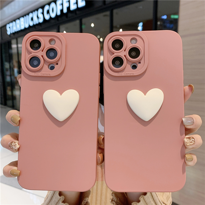 ins爱心oppo手机壳硅胶女款磨砂