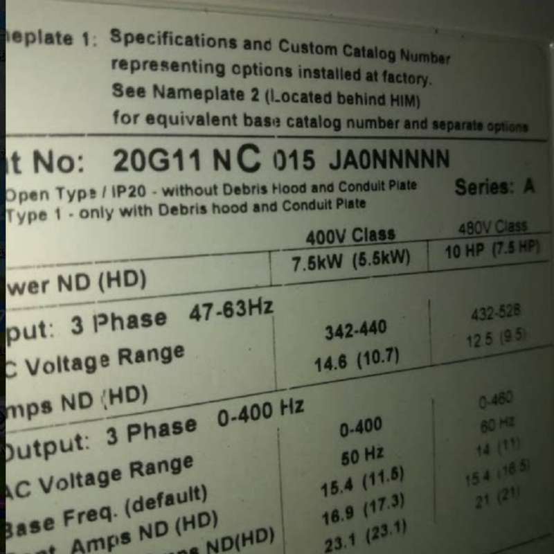 议价20G11NC072AA0NNNNN 罗克伟尔变频器 质保一年