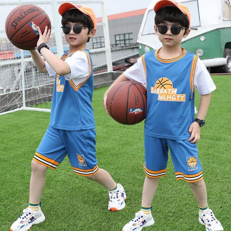 儿童篮球服套装中大童童装夏季男球服儿童训练运动服吸汗篮球衣薄