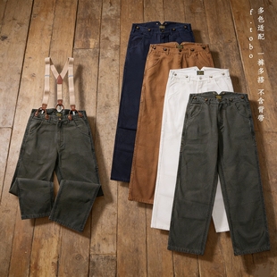 cityboy 男高级感痞帅裤 春秋设计感美式 复古阔腿牛仔裤 工装 长裤 裤