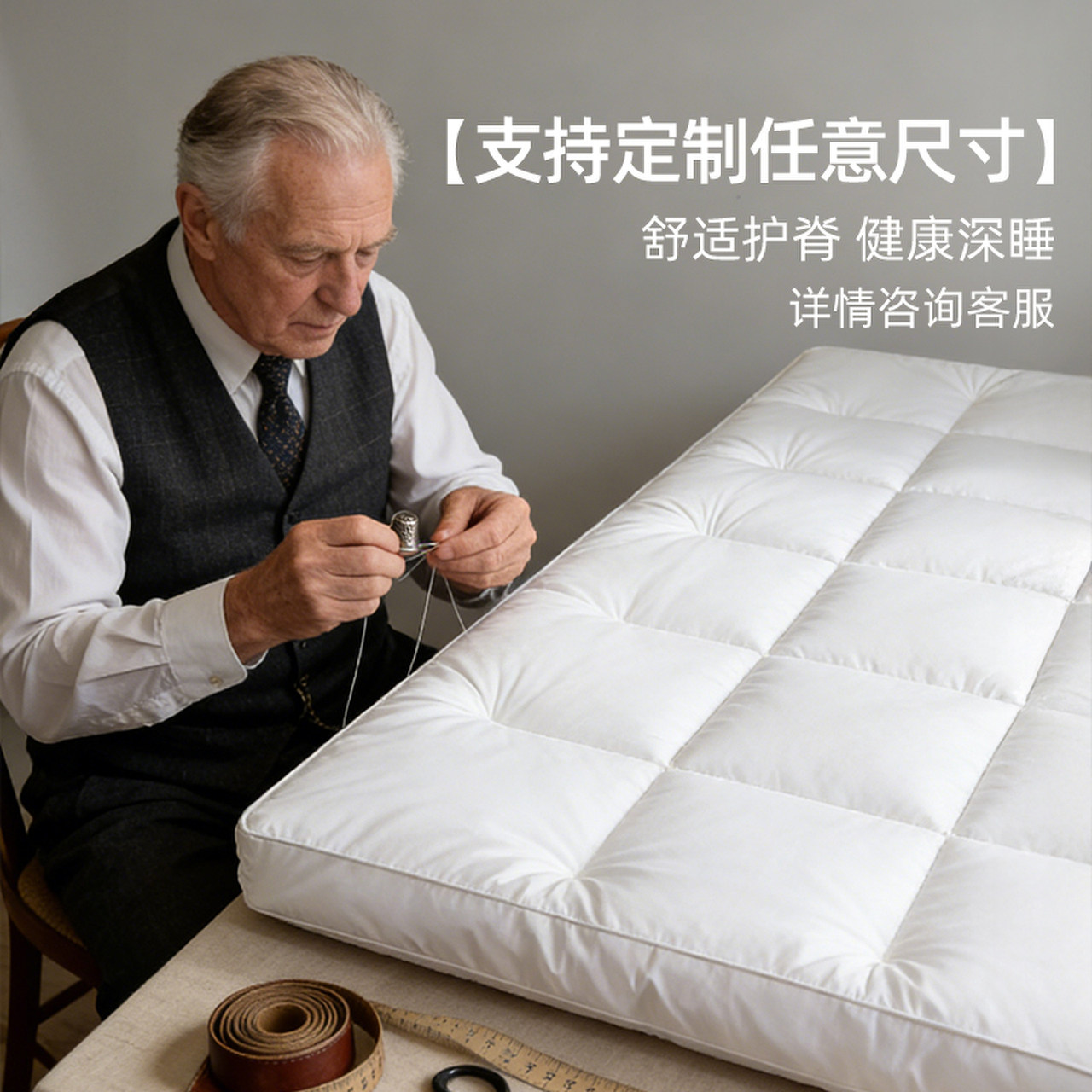 斯得福床垫鹅毛床褥舒适垫床被褥铺底家用酒店垫定制任意尺寸冬,床上用品,床垫/床褥/床护垫/榻榻米床垫,淘宝优惠券,粉丝福利购,淘宝优惠卷